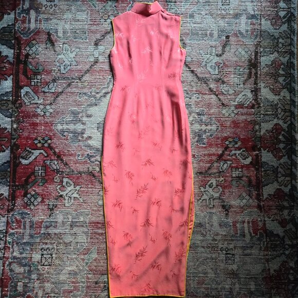 Vintage Painted Cheongsam Dress (Size XS) - Picture 9 of 11